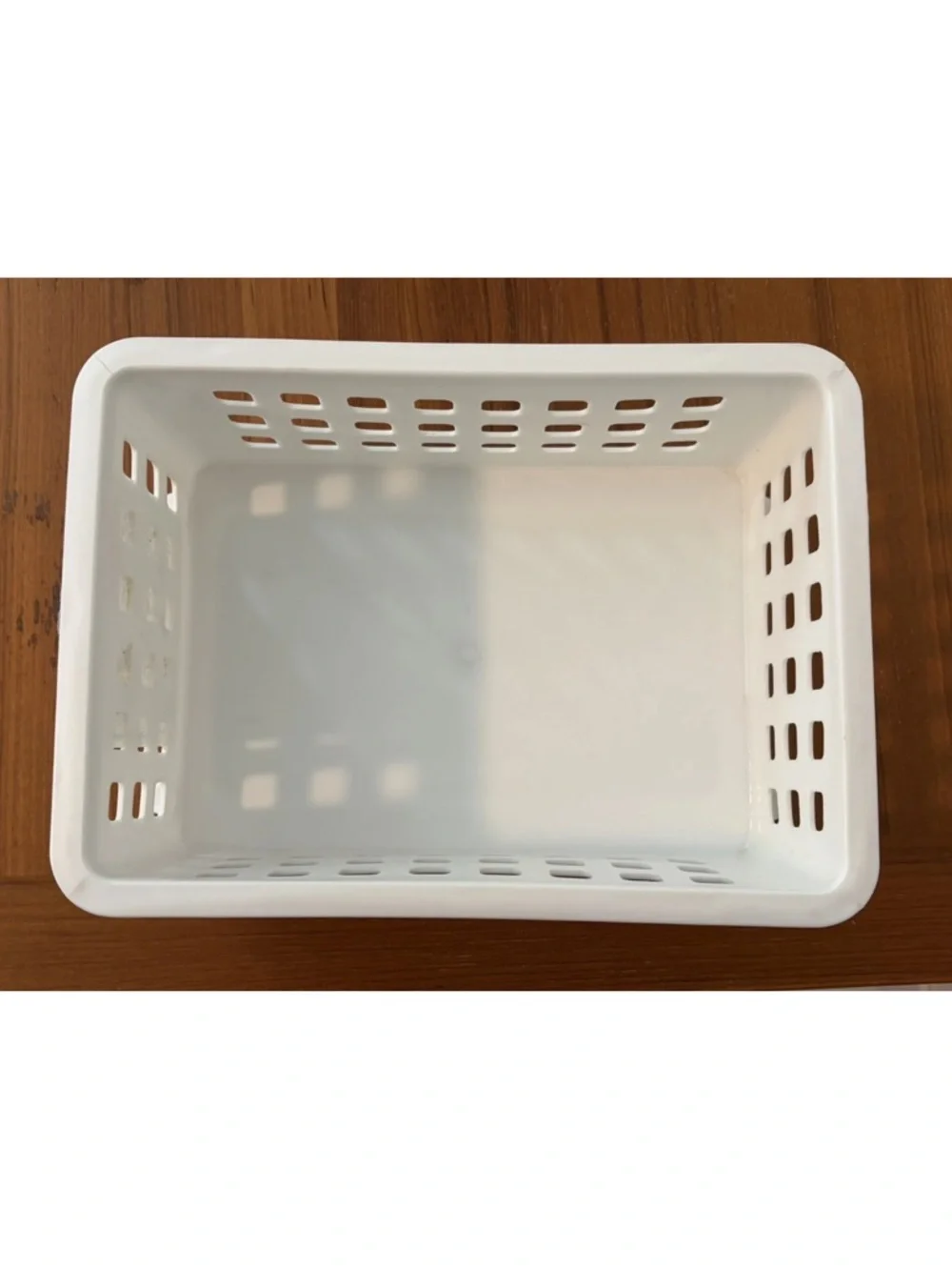 Rubbermaid Slide N Stack Bin #5581 White Storage Basket Plastic